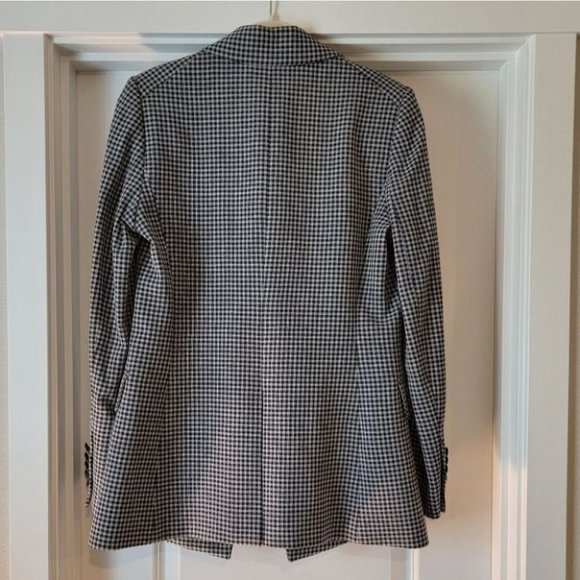 VERONICA BEARD LONG & LEAN Houndstooth DICKEY JACKET Size 8 - Picture 14 of 15